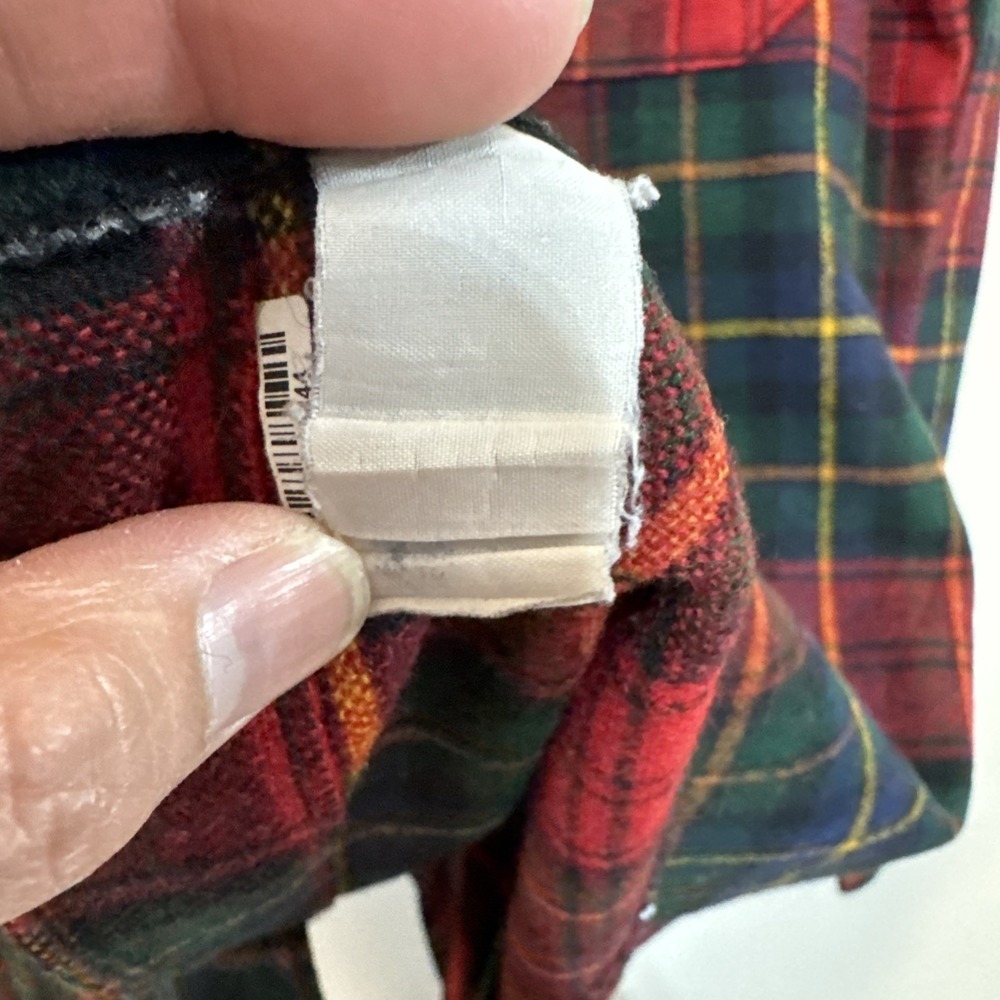 Men's Woolrich Plaid Shirt Size XL made In USA #042 - Picture 9 of 16